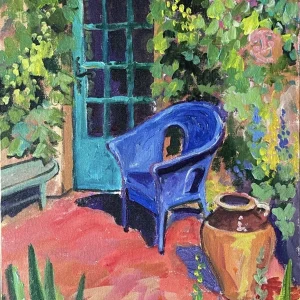 Blue Chair in the Garden